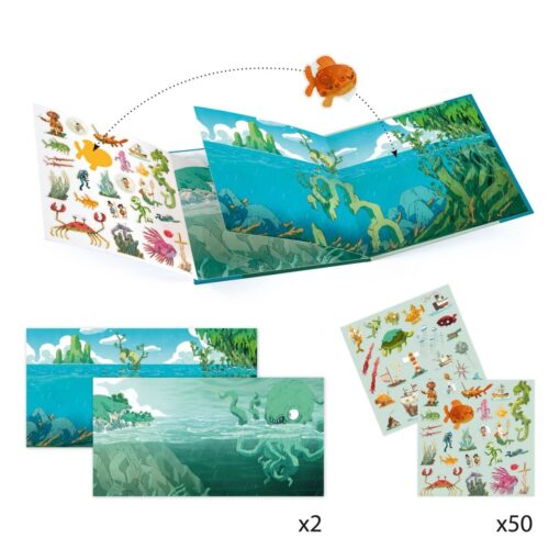 Djeco - Stickerbuch Meeresabenteuer – Bild 2