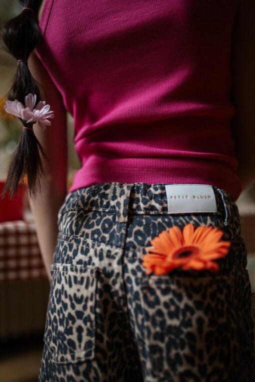 Petit Blush - Jeans Short Leopard – Bild 3