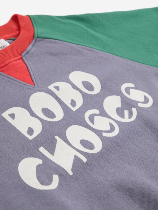 Bobo Choses - color block ranglan sweatshirt – Bild 2