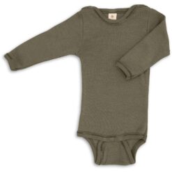 Engel Natur - Baby-Body langarm Olive