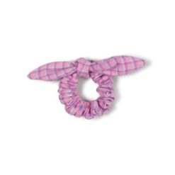 Nixnut - Bow Scrunchie Lila Checkered
