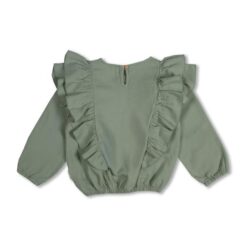 Alternative view of Petit Blush - Ruffle Blouse Iceberg Green