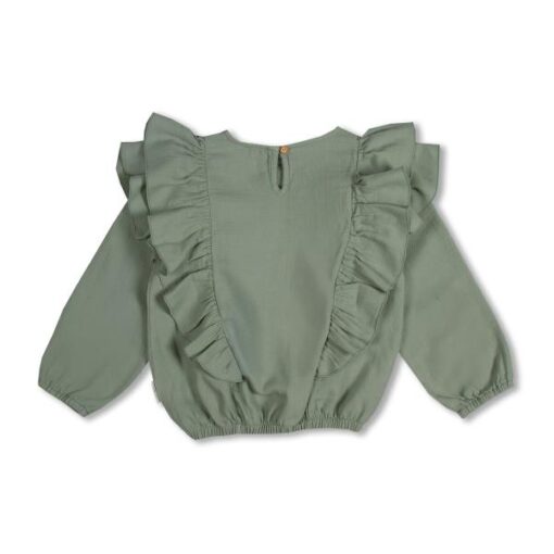 Petit Blush - Ruffle Blouse Iceberg Green – Bild 2