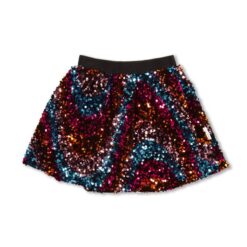 Petit Blush - Sequins Skirt Multi Color