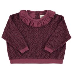 Piupiuchick - sweatshirt Aubergine animal print