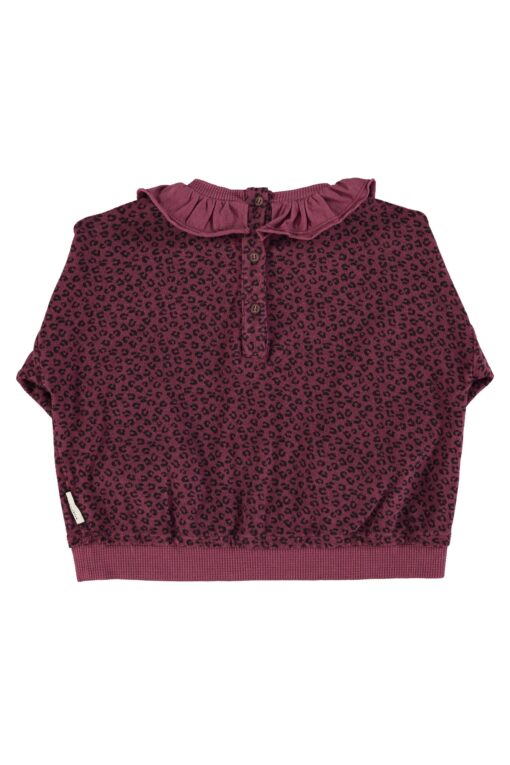 Piupiuchick - sweatshirt Aubergine animal print – Bild 2