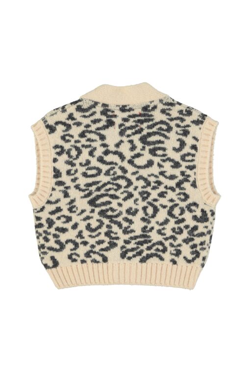 Piupiuchick - Knitted waistcoat animal print – Bild 2