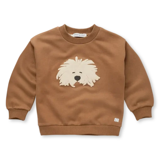 Sproet & Sprout - Sweatshirt moustache dog