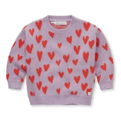 Sproet & Sprout - Sweater intarsia hearts