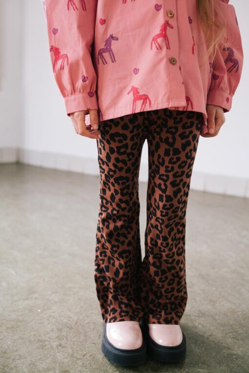Daily Brat - Leopard Flared Pants Brown – Bild 2