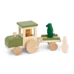 Trixie - Traktor aus Holz mit Anhänger