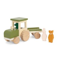 Alternative view of Trixie - Traktor aus Holz mit Anhänger