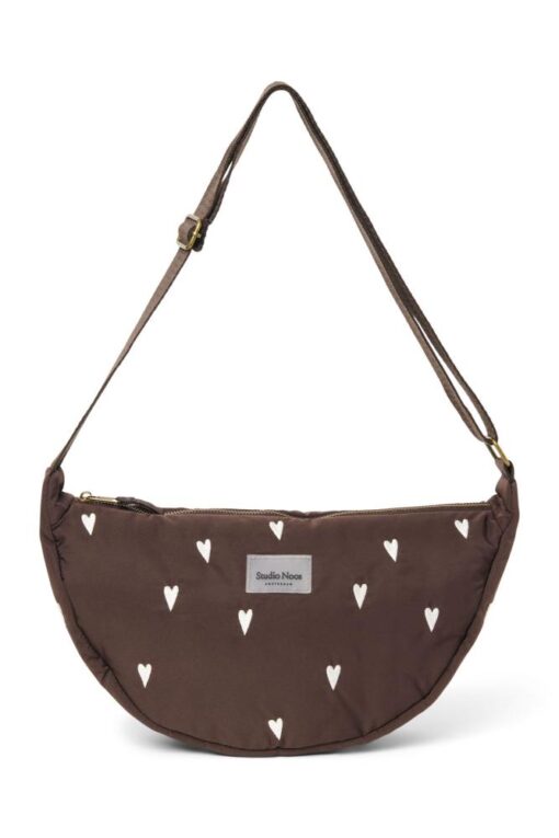 Studio Noos - Puffy Adult Fanny Pack Brown Hearts