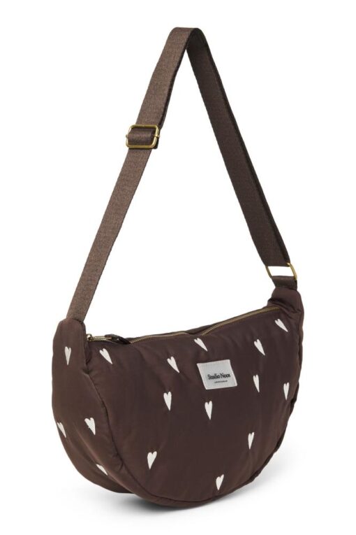Studio Noos - Puffy Adult Fanny Pack Brown Hearts – Bild 4