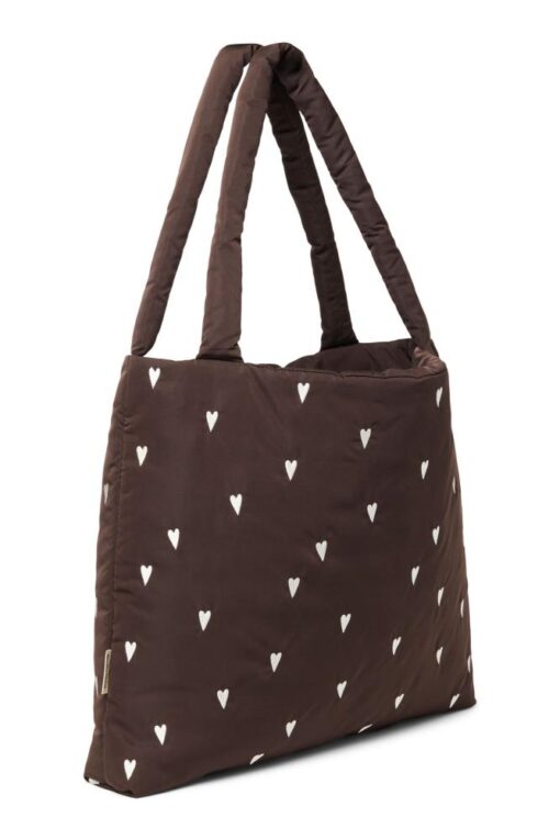 Studio Noos - Puffy Mom Bag Brown Hearts – Bild 3