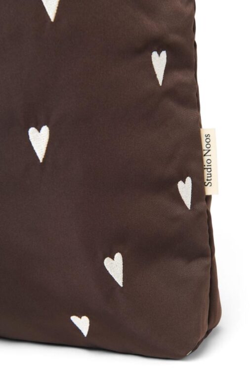 Studio Noos - Puffy Mom Bag Brown Hearts – Bild 4