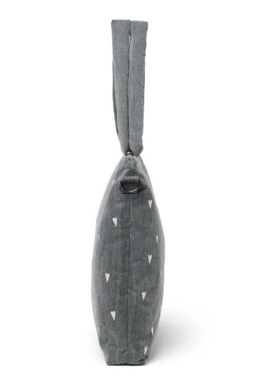 Studio Noos - Grey Denim Hearts Diaper Bag – Bild 6