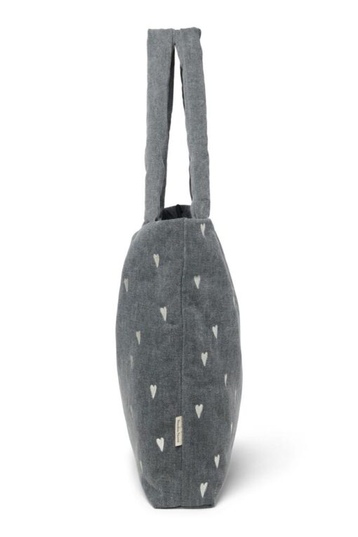 Studio Noos - Grey Denim Hearts Mom Bag – Bild 3