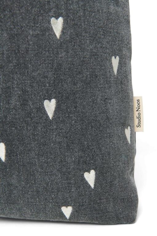 Studio Noos - Grey Denim Hearts Mom Bag – Bild 2