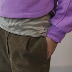 Alternative view of Phil & Phae - Twill loose pant dark moss