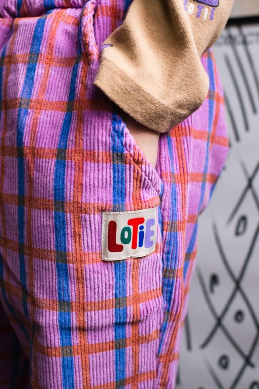 Lötie Kids - Corduroy Wide Pants Checks – Bild 2