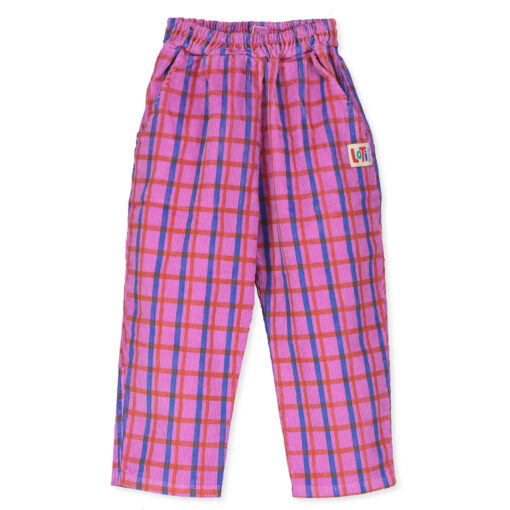 Lötie Kids - Corduroy Wide Pants Checks