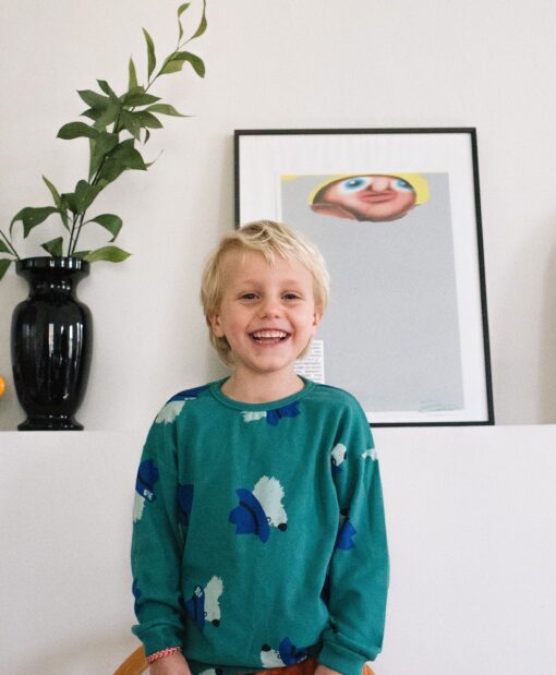 Lötie Kids - Sweatshirt Chilldog Green – Bild 2