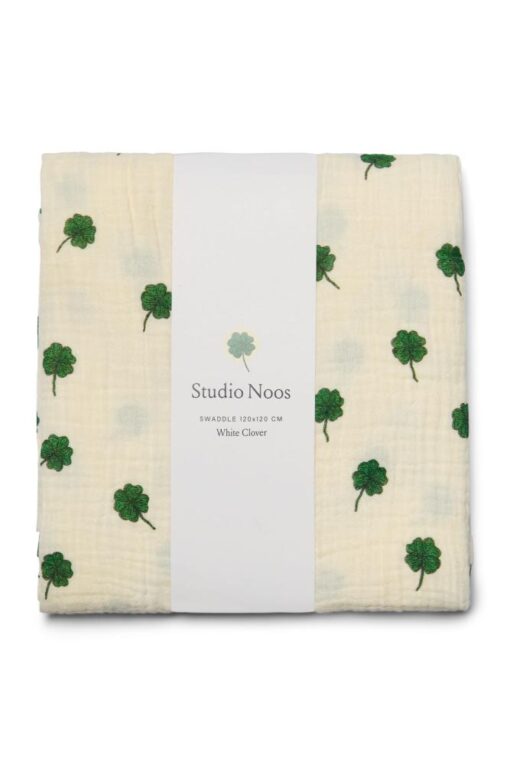 Studio Noos - White Clover Swaddle Large