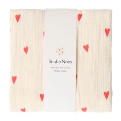 Studio Noos - Neutral Hearts Swaddle Large