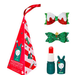 Inuwet - Lippenbalsam & 2 Weihnachts-Haarspangen
