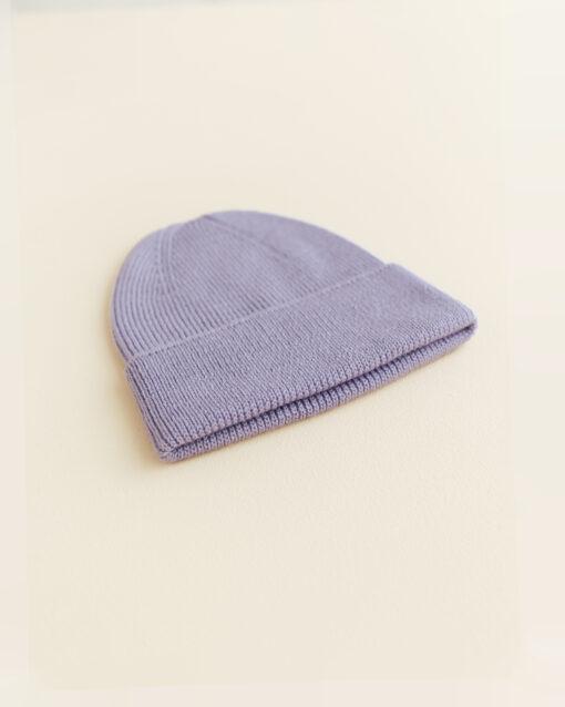 Hvid - Beanie Fonzie NEWBORN Lilac – Bild 2