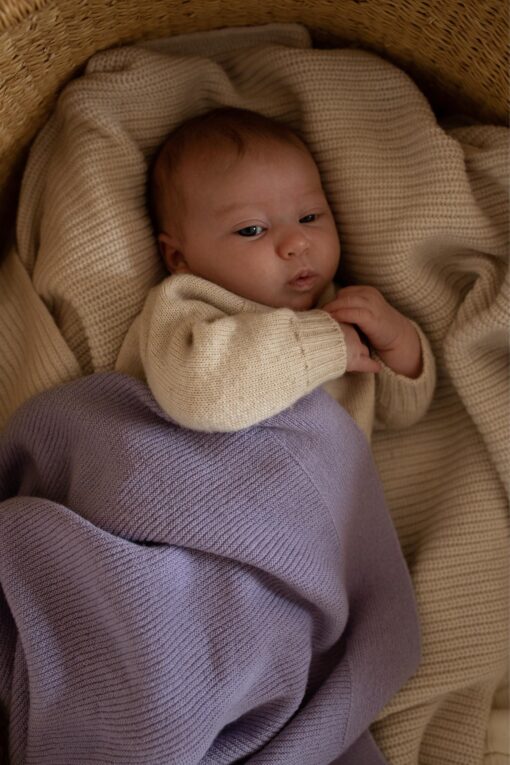 Hvid - Blanket Gust Lilac – Bild 4