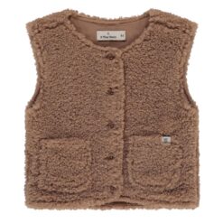 A Tiny Story - baby teddy sleeveless cardigan