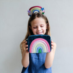 Alternative view of Mimi & Lula - Radiant Rainbow Velvet Bag