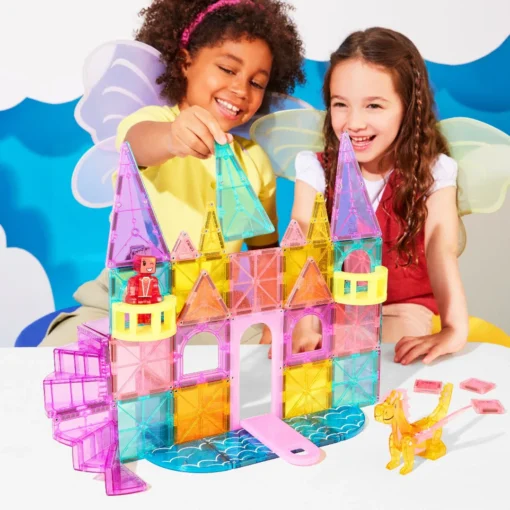 Magna-Tiles - Castle Deluxe 48 piece – Bild 7