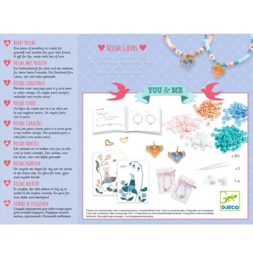 Djeco - Schmuck basteln: Herzen & Flügel – Bild 4