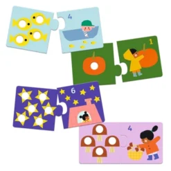 Alternative view of Djeco - Puzzle duo Erste Zahlen