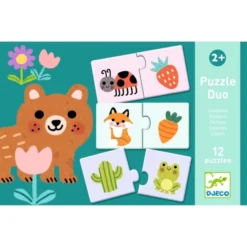 Djeco - Lernspiel: Puzzle duo: Farben