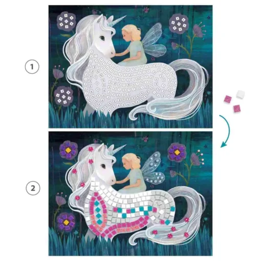 Djeco - Mosaik Glitzer Die verzauberte Welt – Bild 4