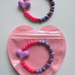 ByMelo - Armband Herz Lila