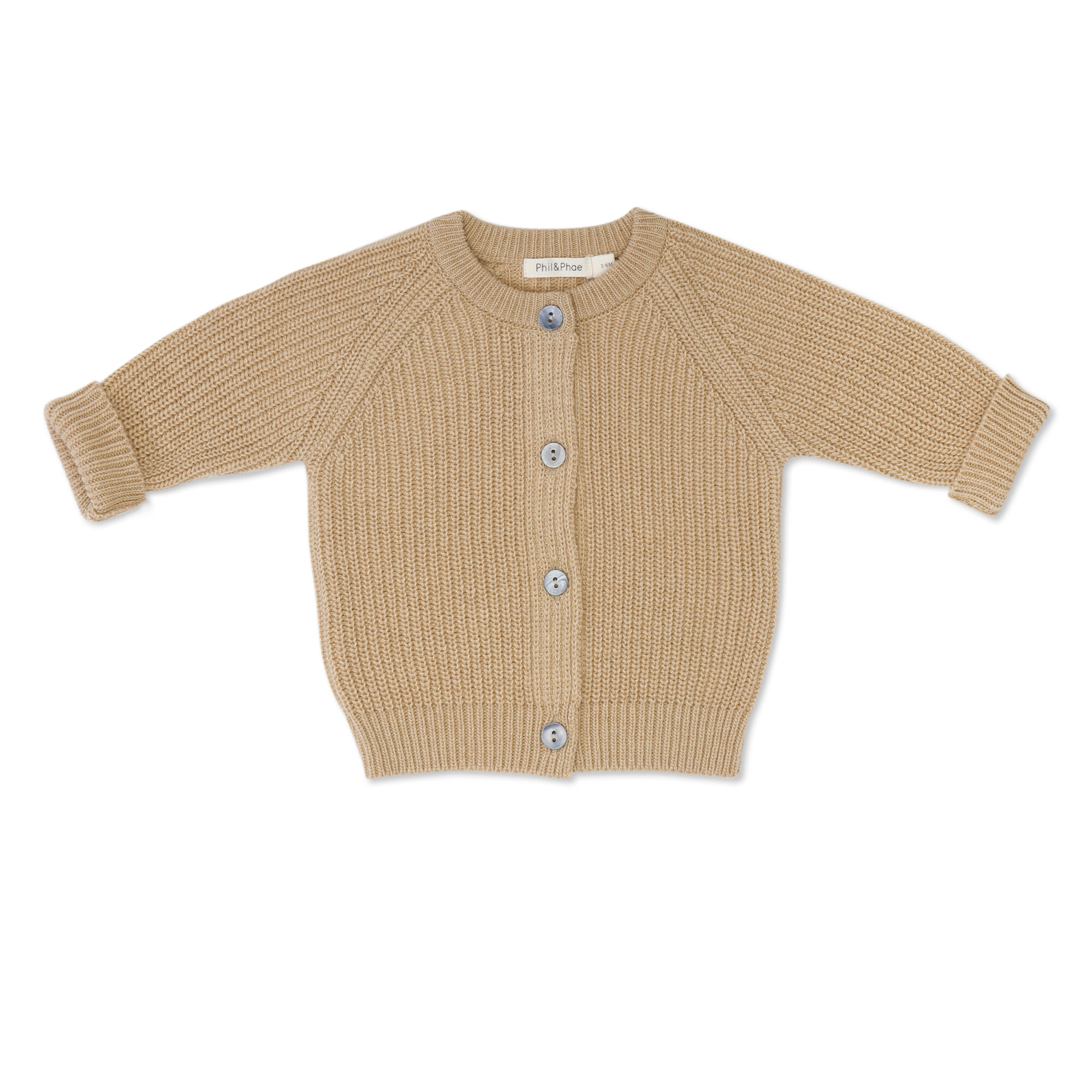 Phil & Phae - Cashmere baby cardigan Grain