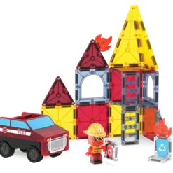 Alternative view of Magna-Tiles - Fire Station 27-Piece Set