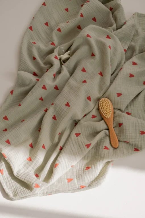 Studio Noos - Sage Hearts Swaddle Large – Bild 2