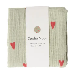 Studio Noos - Sage Hearts Swaddle