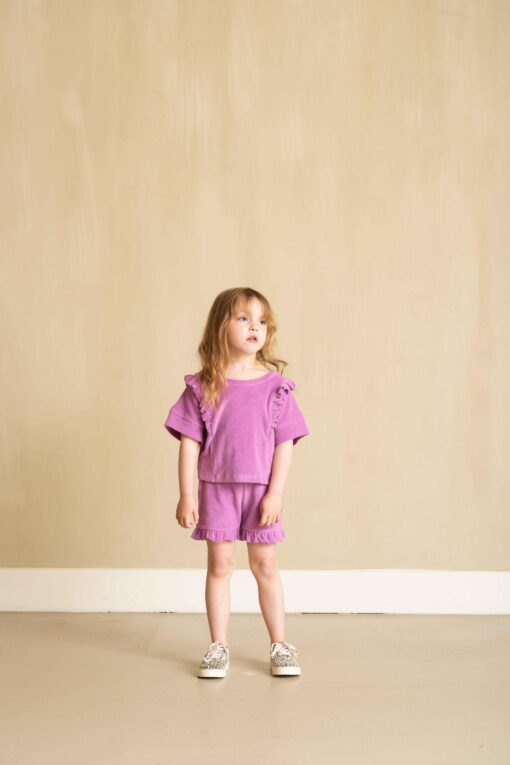 House of Jamie - Ruffled Shorts Violet – Bild 2