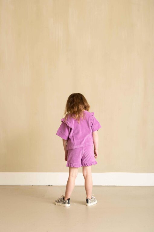 House of Jamie - Ruffled Shorts Violet – Bild 3