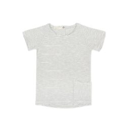 Phil & Phae - Raw edged tee coconut stripes