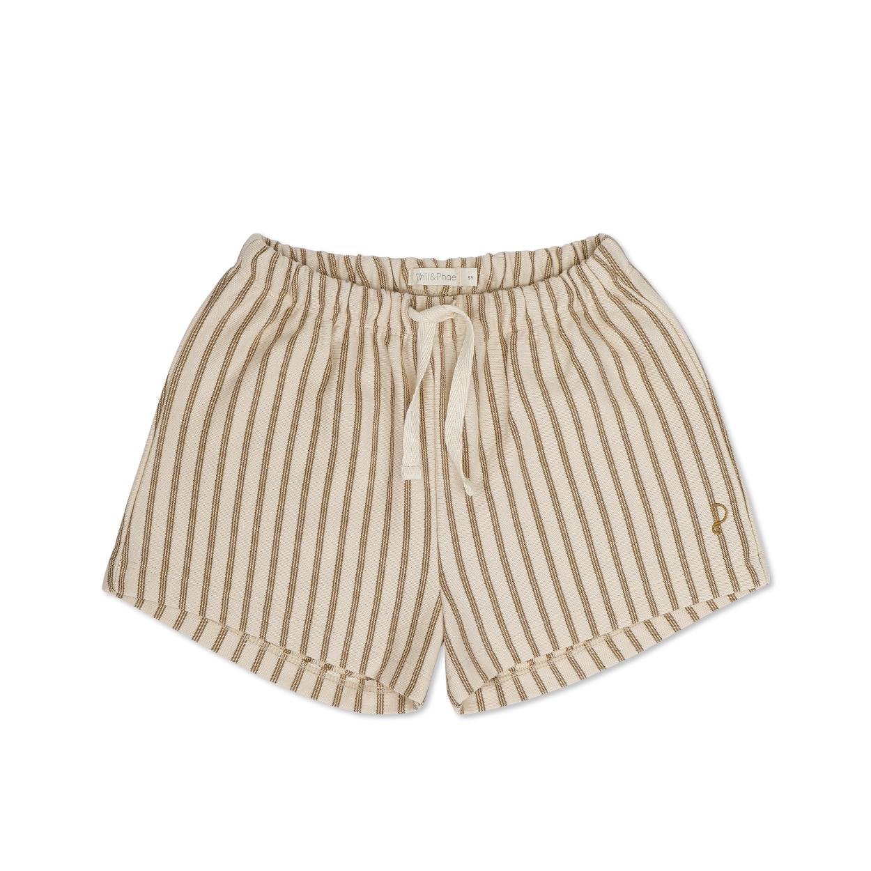Phil & Phae - Beach shorts stripes Vintage gold