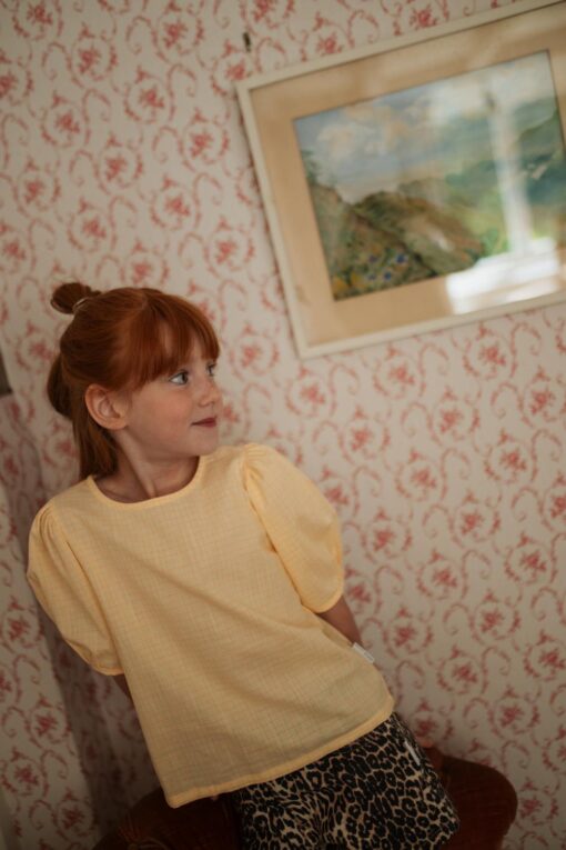 Petit Blush - Puff Sleeve Blouse Yellow – Bild 3