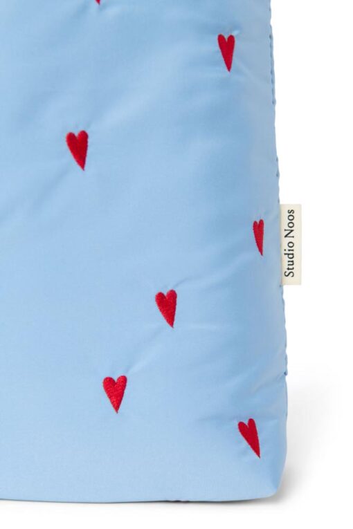 Studio Noos - Puffy Mom Bag Light Blue Hearts – Bild 4
